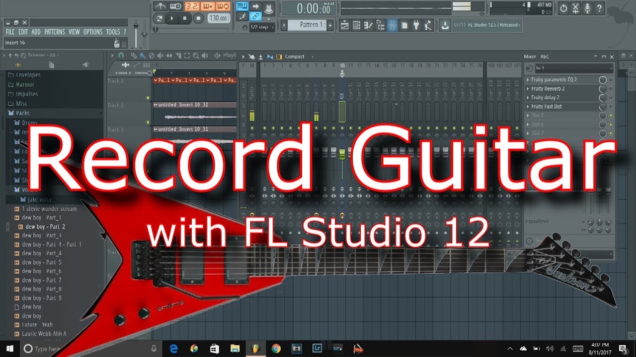 how to record guitar in fl studio